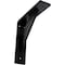 Ekena Millwork Traditional Steel Bracket, Powder Coated Black 2"W x 8"D x 8"H BKTM02X08X08TRPBL - alternate 1